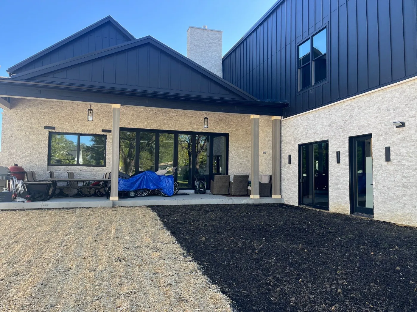 Flashing and seam work in Crossfields